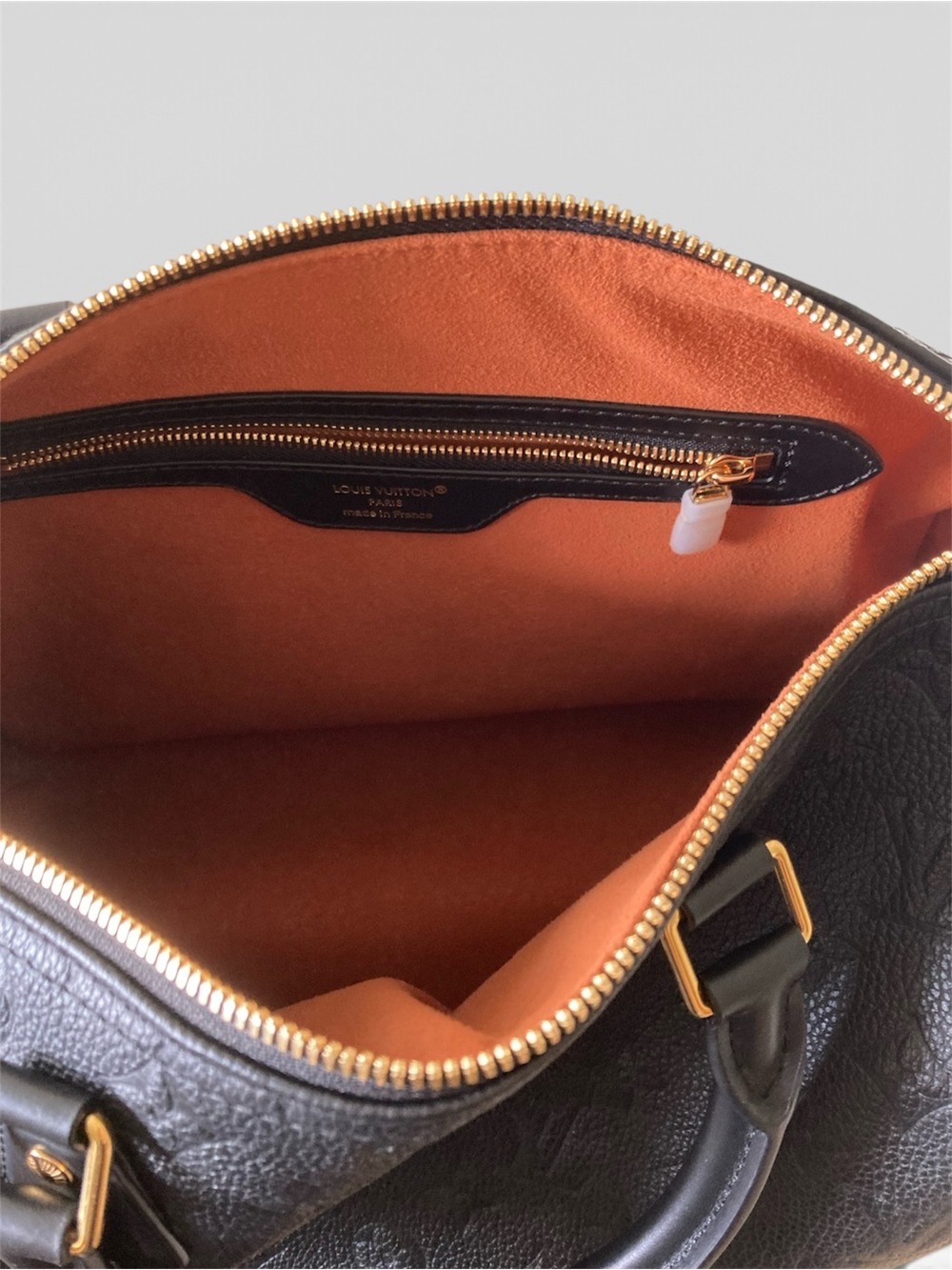 Black logo soft speedy monogram bag - Picture 8 of 16